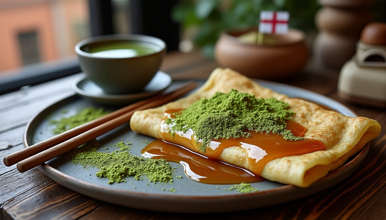 Chandeleur : Voyage Gourmand entre Bretagne et Japon avec des Crêpes Caramel-Matcha